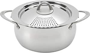 BIALETTI 6-Quart Multipurpose Pasta Pot w/ Strainer, Nonstick Stainless Ste
