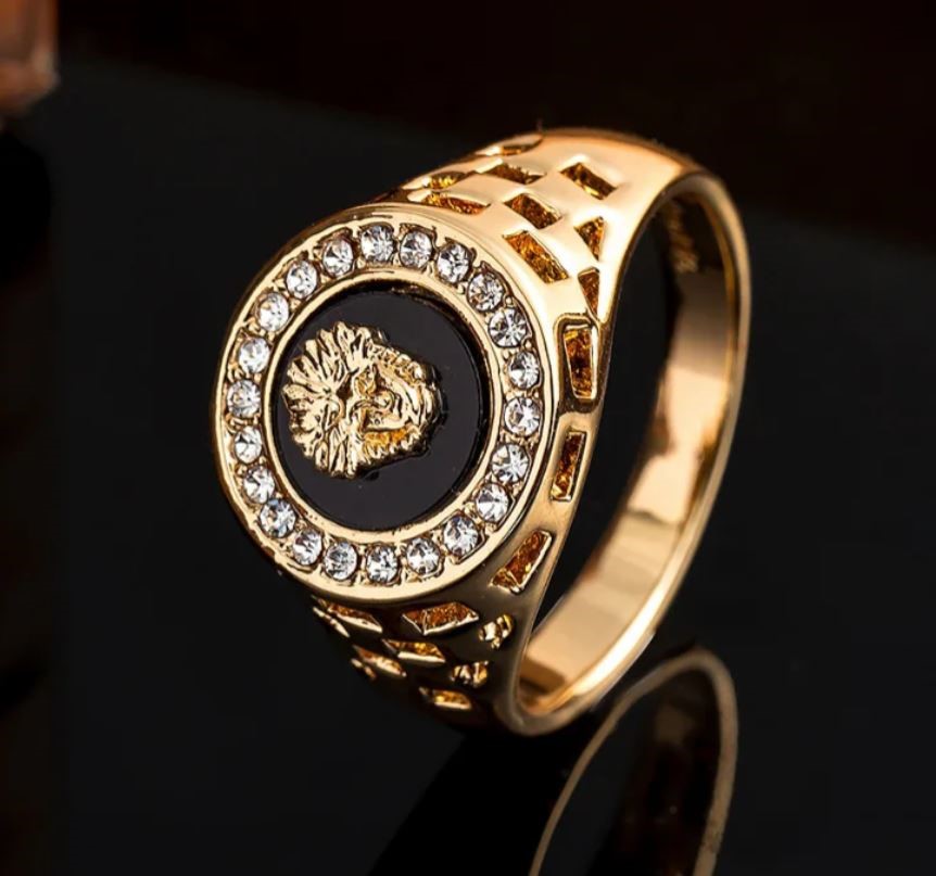 Italy 925 Silver Hip Hop Men's Ring (Stamps)-10 US