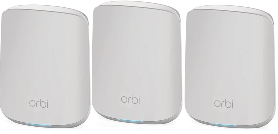 NETGEAR Orbi 3pcs. RBR350 WiFi 6 Dual-band Mesh Router, White. NB: Minor Us