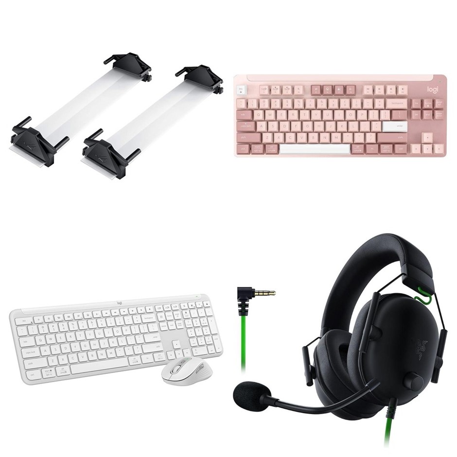 4 x Assorted Electronics. 1 x ASUS ROG Bezel-Free Kit ABF01. 1 x LOGITECH K