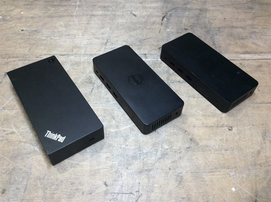Dell D3100 USB 3.0 Docking Station + Lenovo DK1633 ThinkPad USB-C Dock
