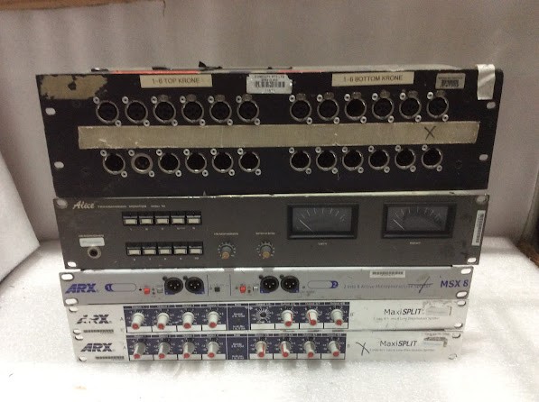 ARX MSX 8 2-in-8 Active Mic/Line Splitter & ARX MaxiSPLIT 2x4/1x8 & Alice 5