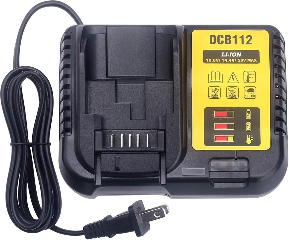 DeWALT 10.8V/14.4V/20V Fast Charger.