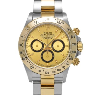 ROLEX COSMOGRAPH DAYTONA 40MM YELLOW ROLESOR 16523 AUTOMATIC BXP & COA