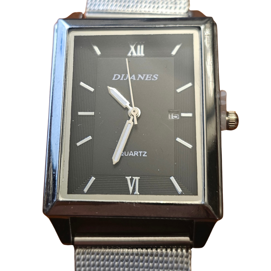 DIJANES  Ultra Thin Stainless Steel  Quartz Watch