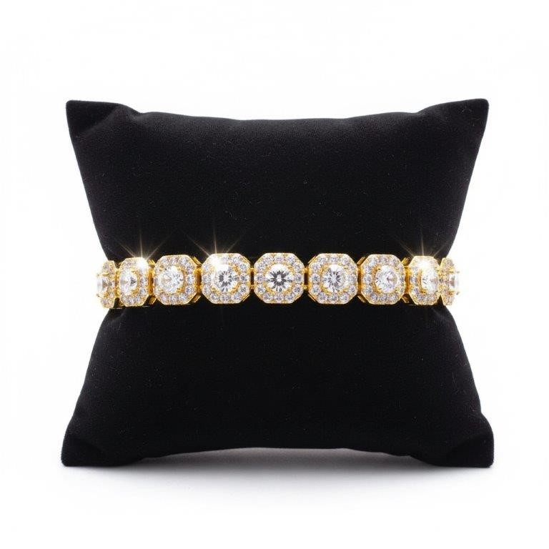 18k Yellow Gold Filled Bracelet stamped(18K)-20cm