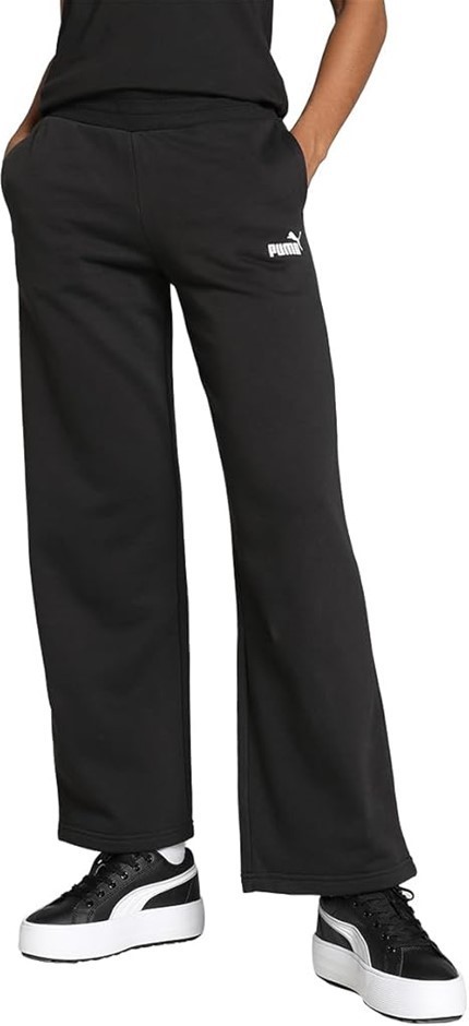 PUMA Women's Essential + Straight Leg Small Logo Fleece Sweatpants, Size XS