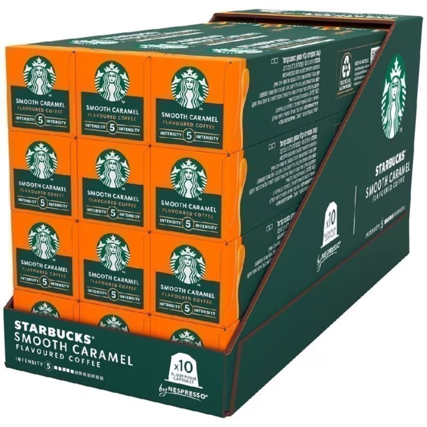 0480-5062744 · Box of 120pc STARBUCKS Smooth Caramel Flavoured Coffee Capsules. Best Befor