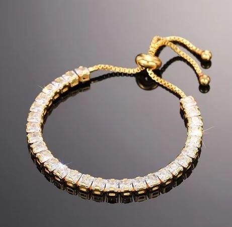 925 Sterling Silver Princess Cut Tennis Bracelet Simulated Diamonds-adjust