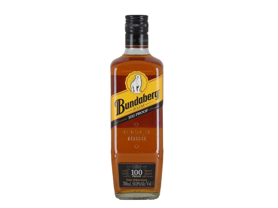 Bundaberg Original 100 Proof Rum (1x 700mL), QLD.