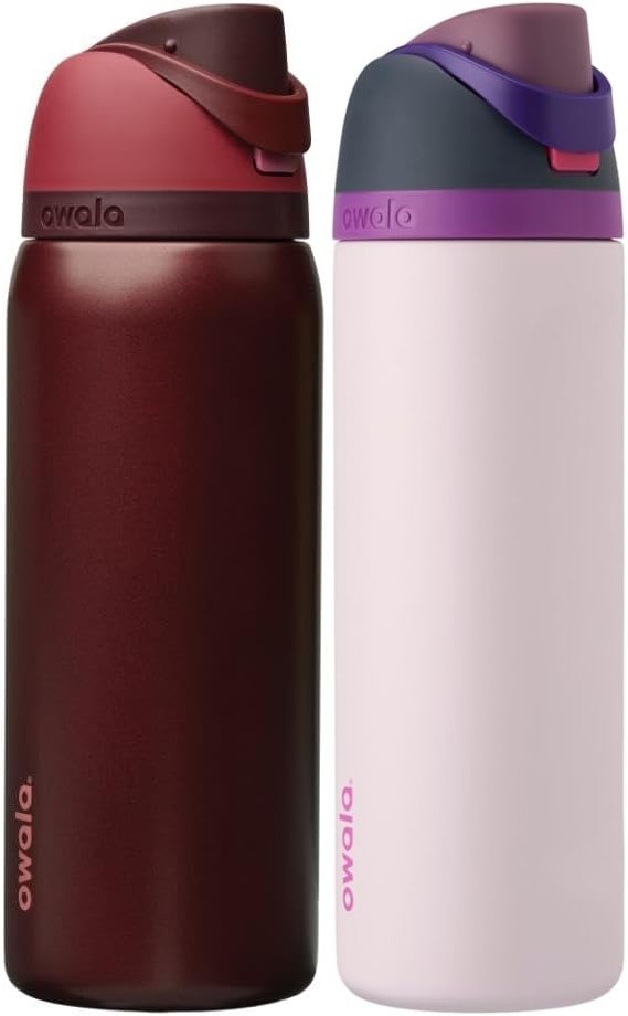 BUNDLE of Owala FreeSip Insulated Stainless Steel Water Bottle with Straw -