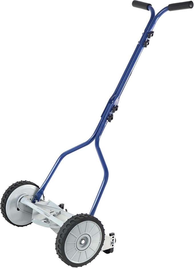 AMAZON BASICS 5.56 CM 4-Blade Push Reel Lawn Mower, Blue. NB: Not in Origin