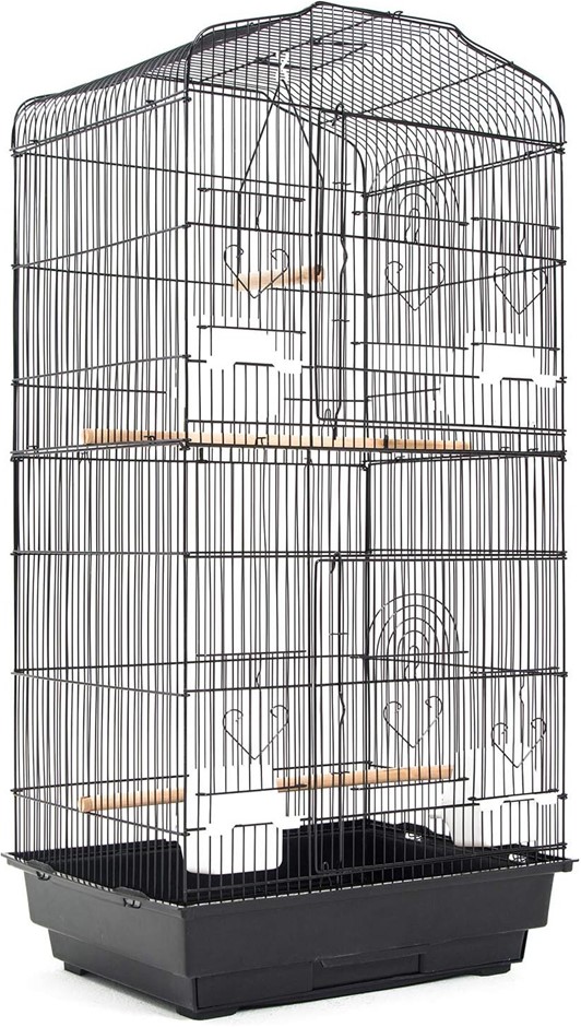 PAW MATE Parrot Aviary Veer 92cm, Model No.: PET-3016-92BK.
