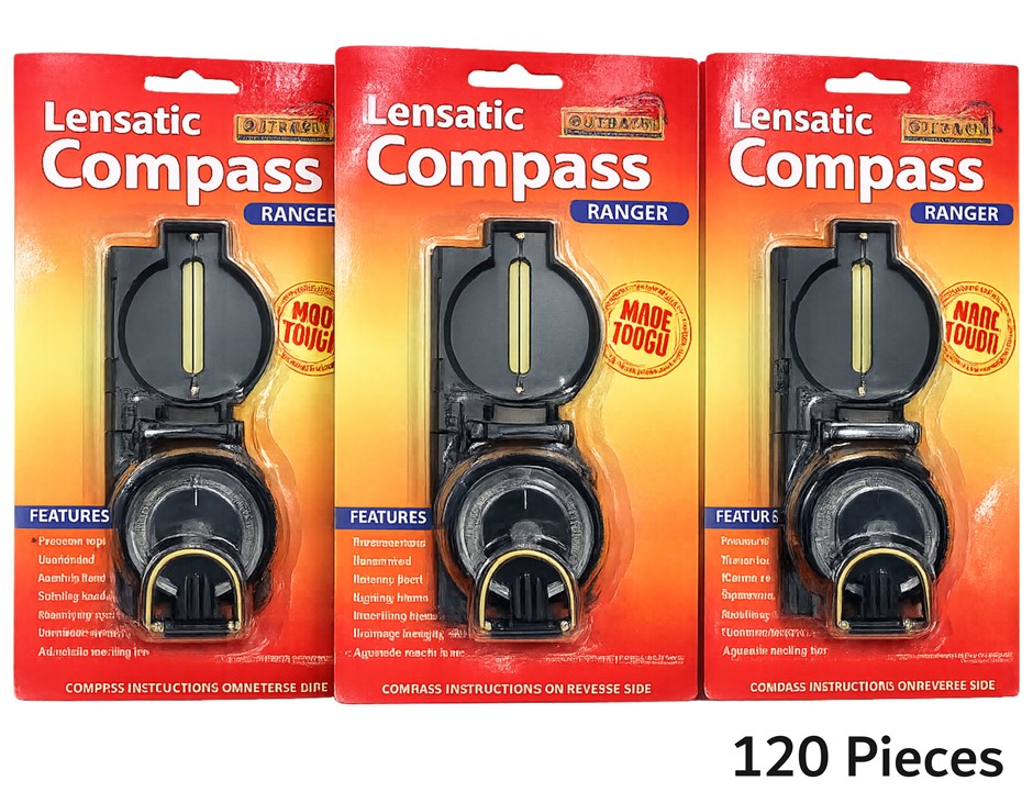 120 Pieces Outback Australia Military Lensatic Compass.