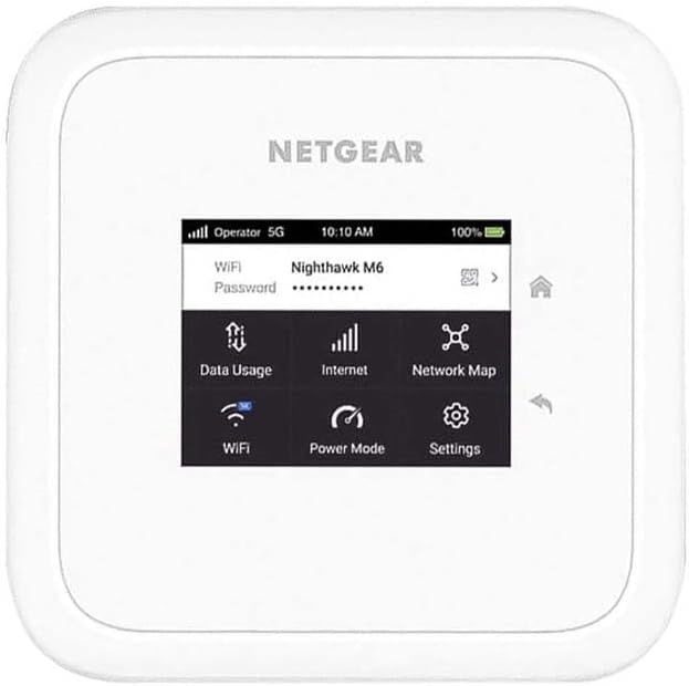 NETGEAR Nighthawk M6 5G WiFi 6 Mobile Hotspot Router Unlocked up to 2.5Gbps
