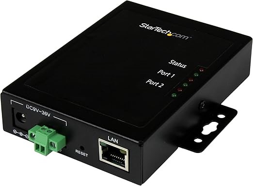 STARTECH.COM NETRS2322P 2 Port Serial-to-IP Ethernet Device Server, RS232,