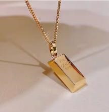 925 Sterling Silver 999 pendant in 18k Triple yellow Gold Plated