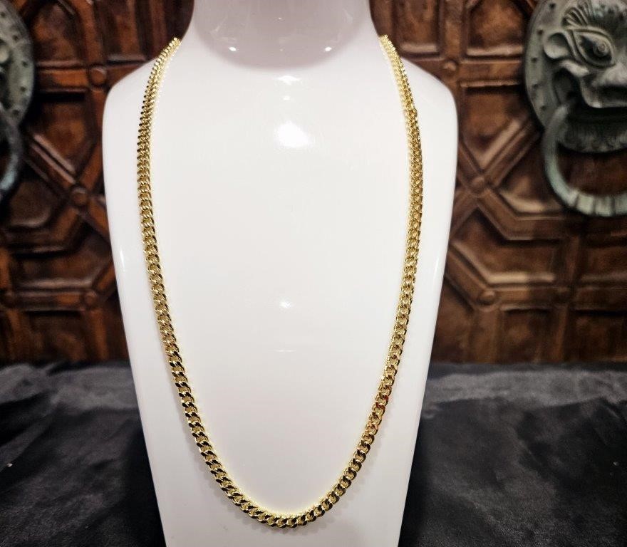 18KGold-filled/Italy Stamped  Yellow Gold Filled Chain -55cm-Bonus Gift