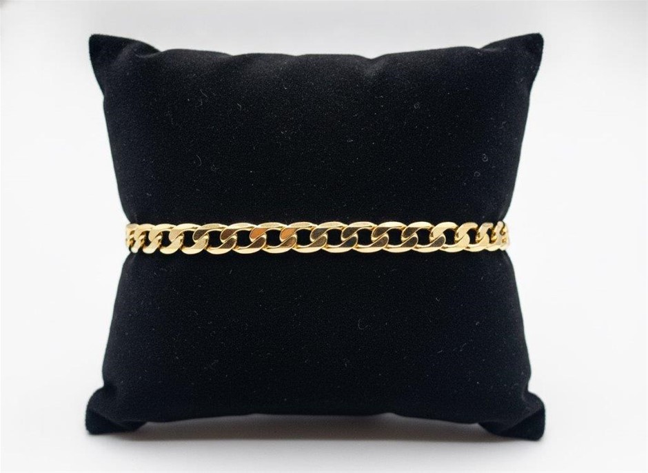 18KGold-filled/Italy Stamped Yellow Gold Filled Bracelet -17.5cm-Bonus