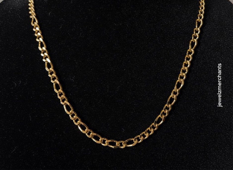 18K/Italy Stamped Yellow Gold Filled Chain -50cm-Bonus Gift