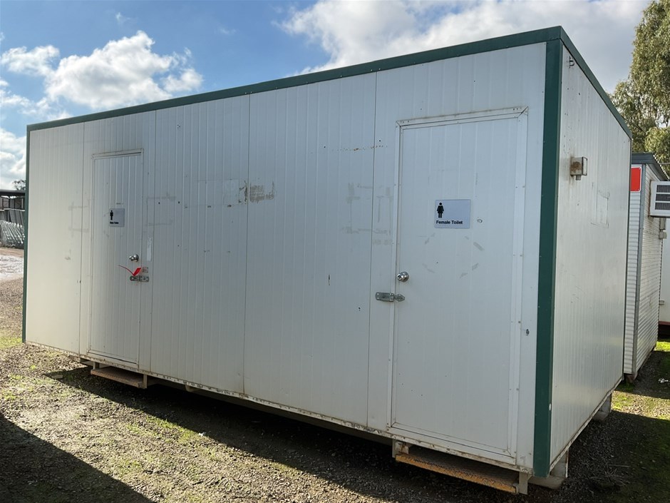 <p>Portable Toilet Block 6m x 3m x 2.8m Transportable Ablution Block</p>