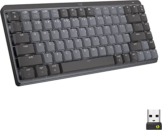 LOGITECH MX Mechanical Mini, Tactile Switch. NB: Missing Dongle, Works Via