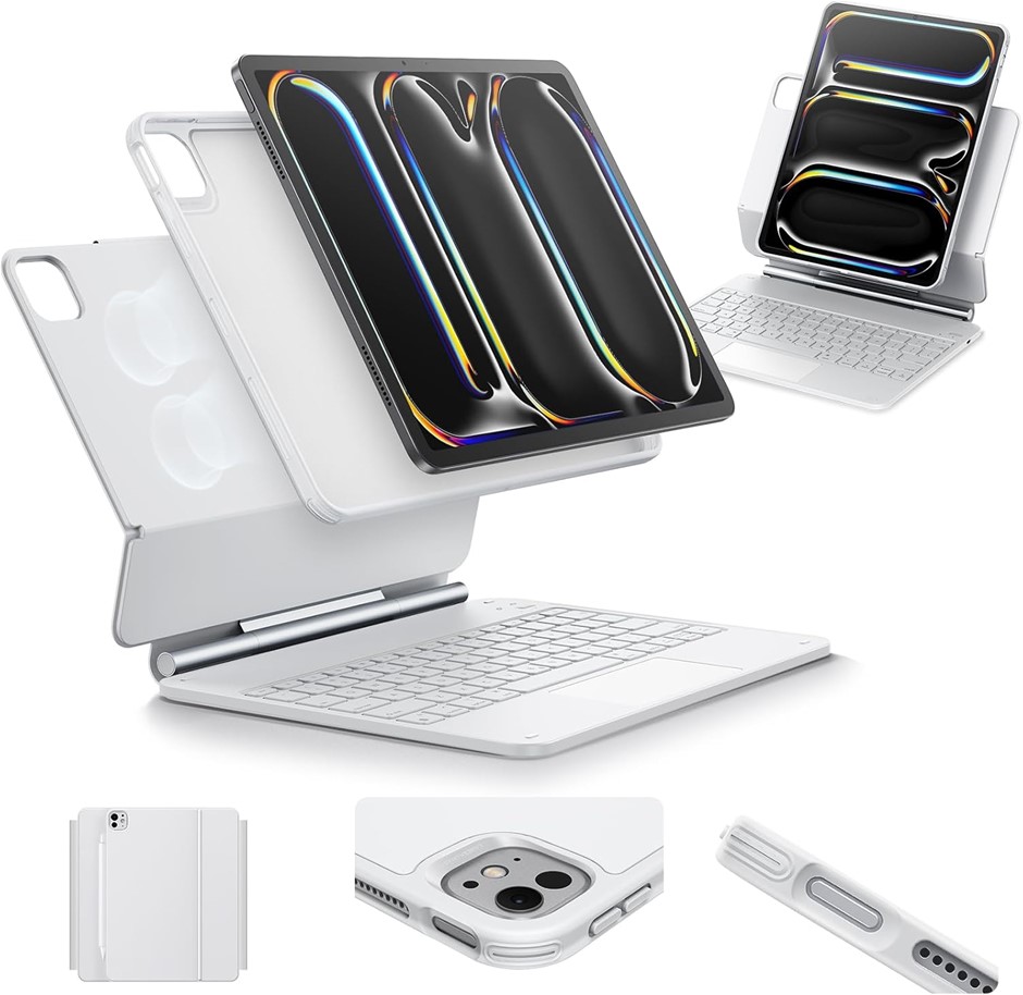 ESR iPad Pro13 Inch Case with Keyboard (M5/M4, 2025/2024), iPad Pro 13 Keyb