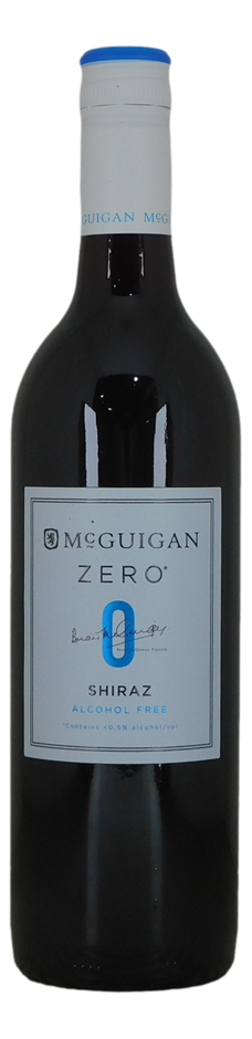 McGuigan Zero Shiraz NV (6x 750mL). SEA. 