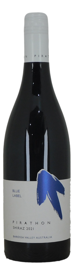 Pirathon Blue Label Shiraz 2021 (5x 750mL). SA.