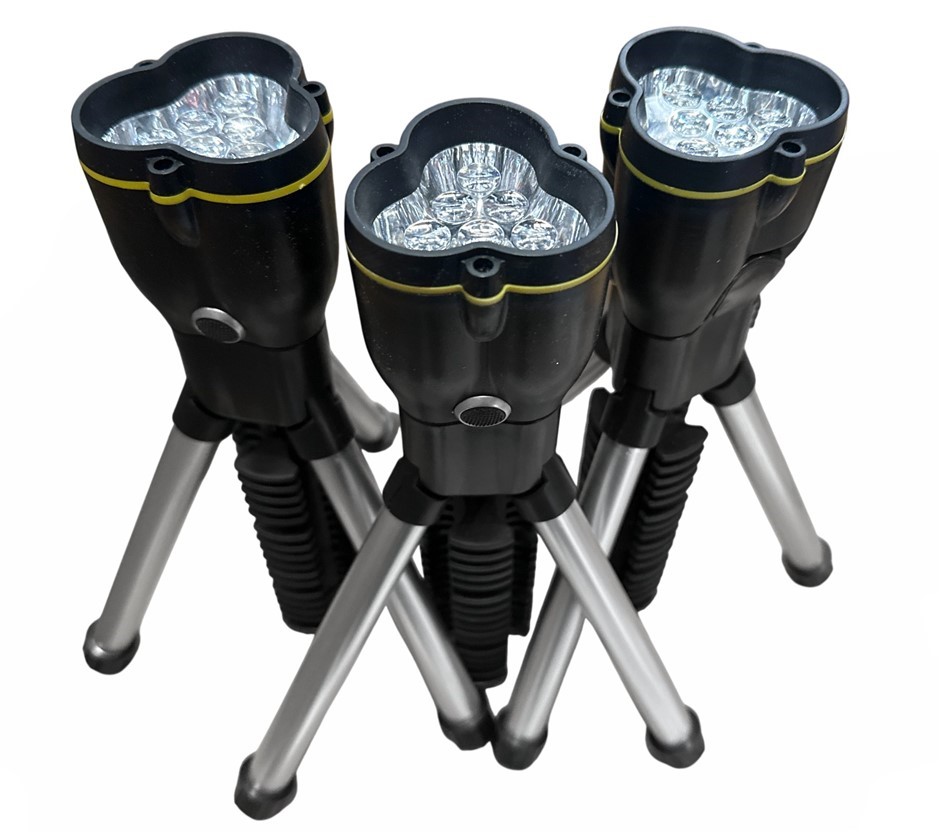 35 x Working Light 6 LED with Tripod Stand, Black