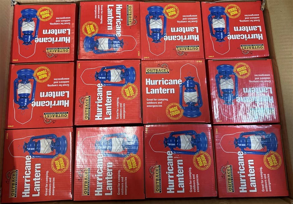12 x Hurricane Lantern Classic Lamp with Glass Globe, Portable Emergency Li