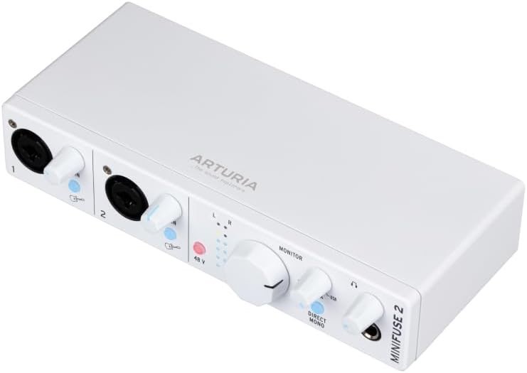 Arturia MiniFuse 2 2-in/2-out USB Audio Interface, White