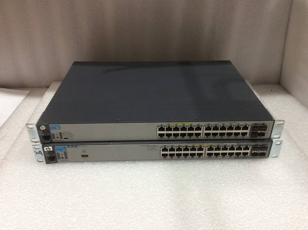 HP J9773A 2530-24G PoE+&J9146A 2910al-24G PoE+ Switch (Lot of 2)