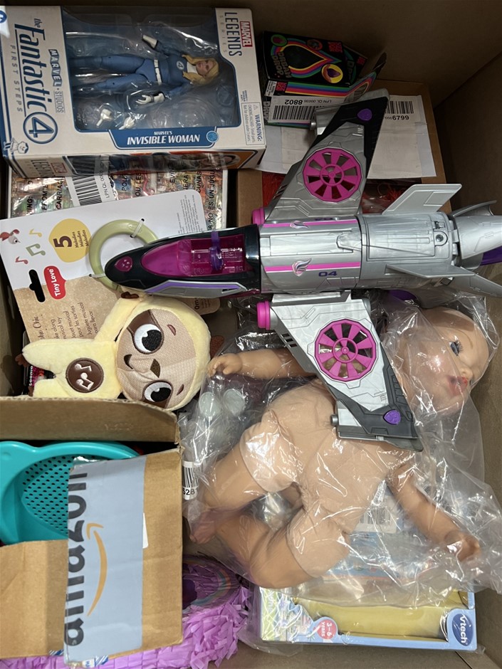 18 x ASSORTED GIRLS TOYS BUNDLE; Incl. Needoh, Bluey, Sand Castle Kit & Mor
