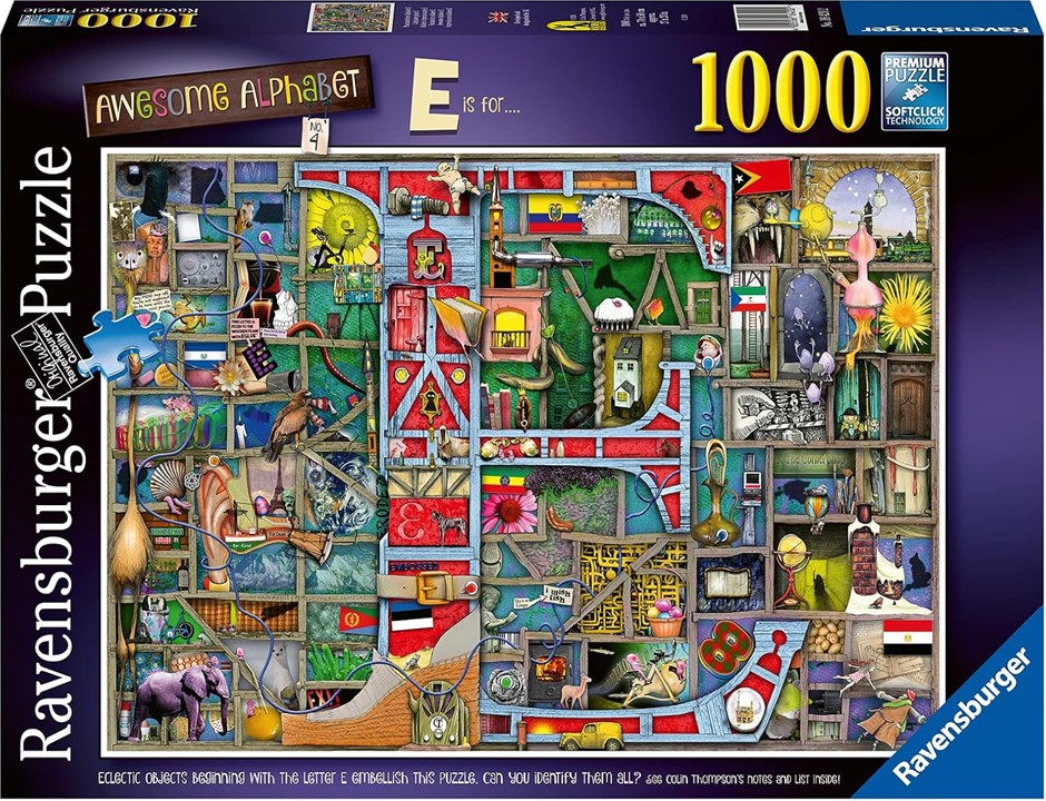 RAVENSBURGER  Awesome Alphabet E Puzzle 1000 Pieces