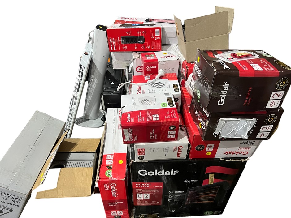 Assorted Returned Heaters. NB: Products are untested/condition unknown. Som
