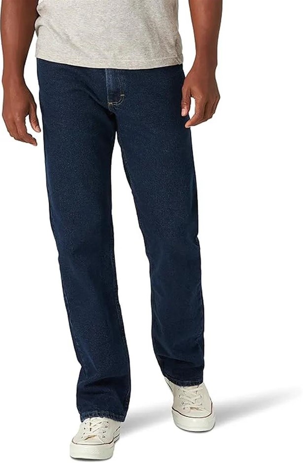 WRANGLER Authentics Men's Regular Jean, Size 42x30, Midnight Flex, ZM100MF.