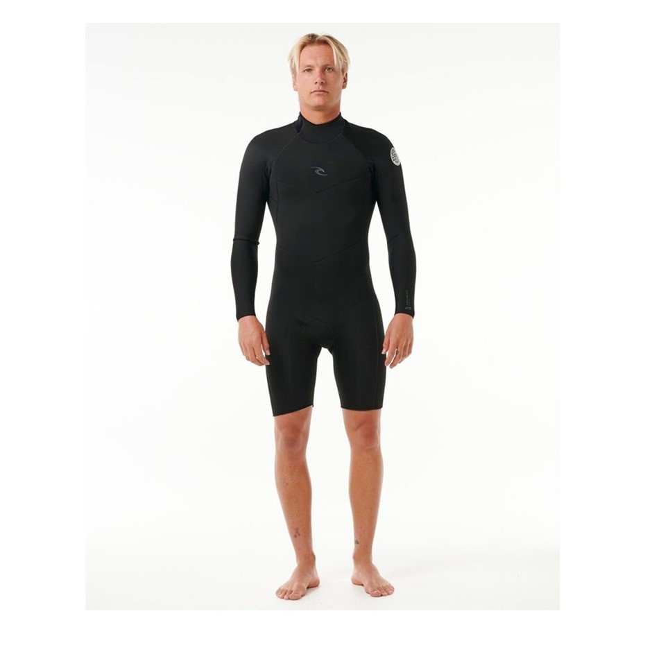 RIP CURL Men's Dawn Patrol 2mm Long Sleeve Back Zip Springsuit, Size XL, Bl