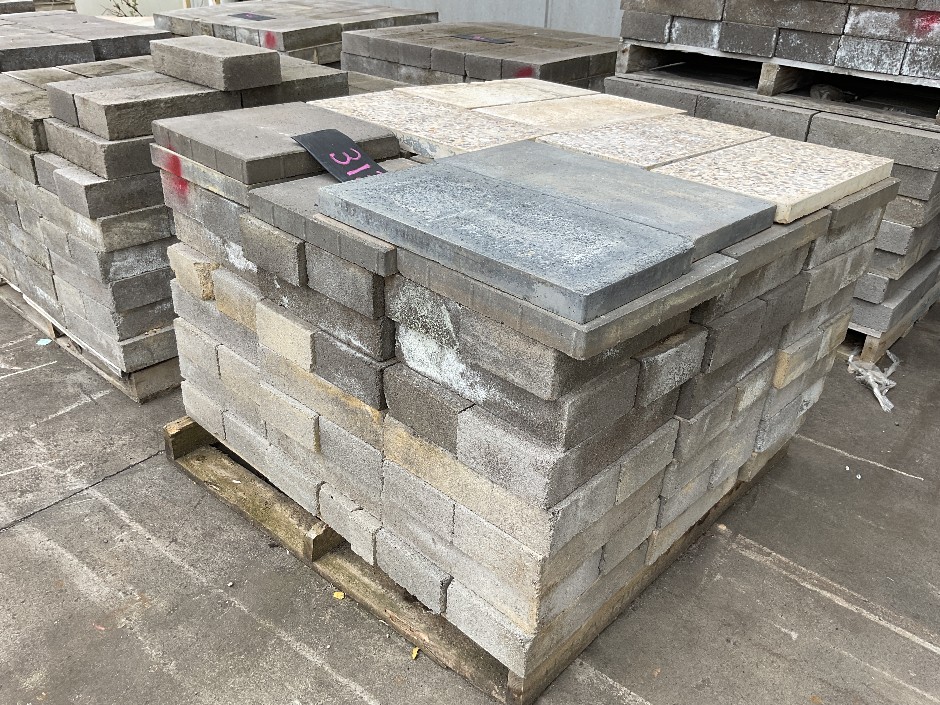 Pallet of Assorted Concrete Pavers