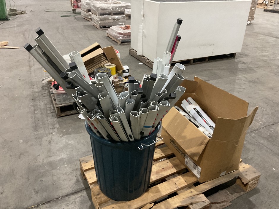 Pallet Comprising Quantity of Aluminium Plan Clamps