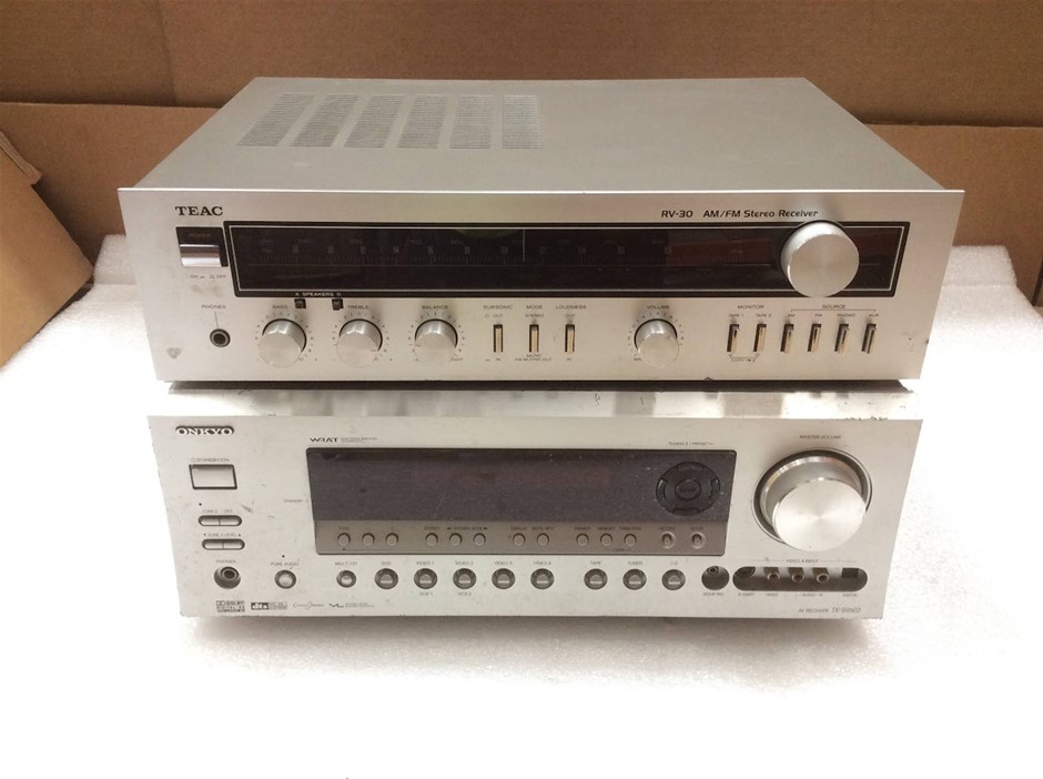 Onkyo TX-SR603 AV Receiver + TEAC RV-30 Stereo Receiver