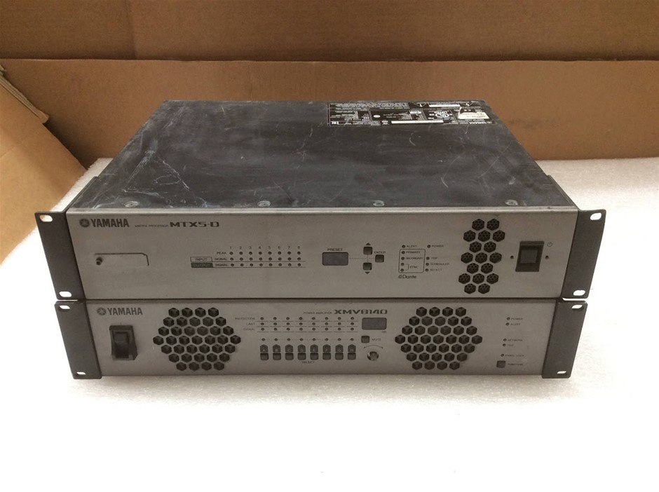 Yamaha XMV8140 Power Amplifier + Yamaha MTX5-D Matrix Processor