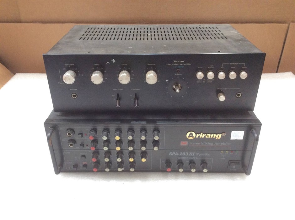 Sansui AU-3900 Integrated Amplifier + Arirang Stereo Mixing Amplifier