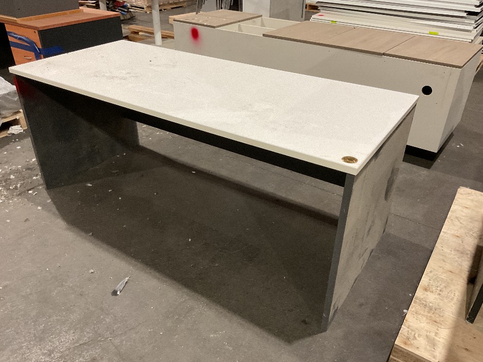 White Timber Laminate Desk