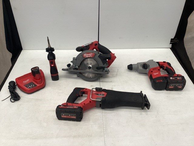 Assorted Milwaukee Power Tools