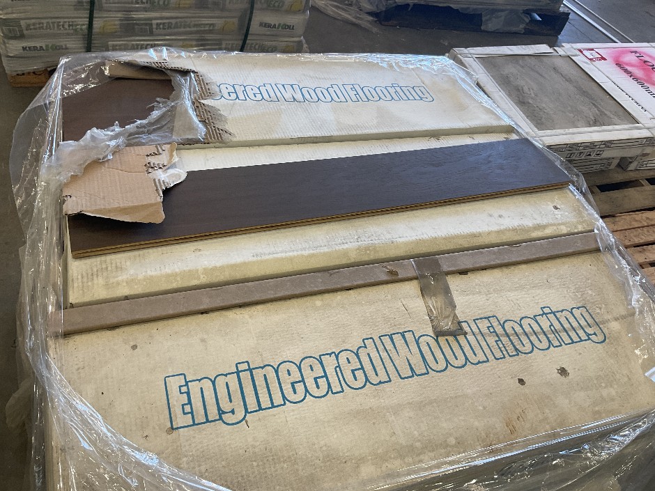 Pallet of Engineered Wood Flooring