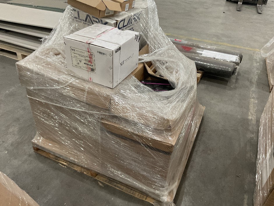 Pallet of Assorted Laundry & Bathroom Fixtures