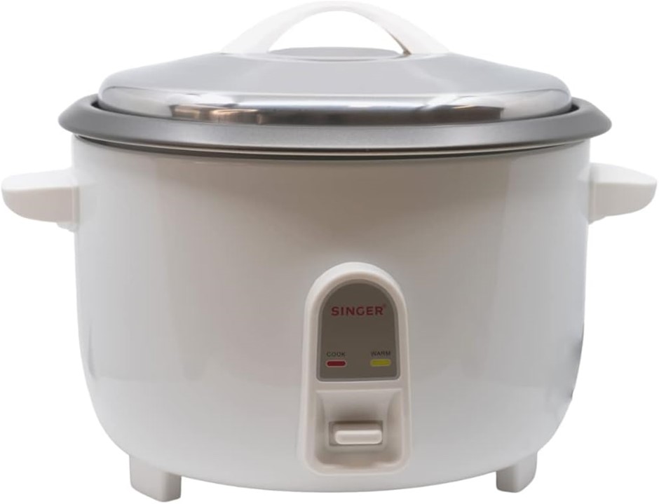 SINGER Non-Stick Rice Cooker, 35 Cup, 5.6 Litres Capacity, Multicolor.