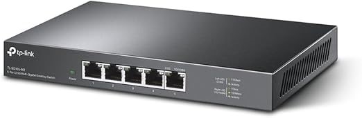TP-LINK 5-Port 2.5G Desktop Unmanaged Switch, 5X 2.5 Gbps Ports, Wi-Fi 6 AP