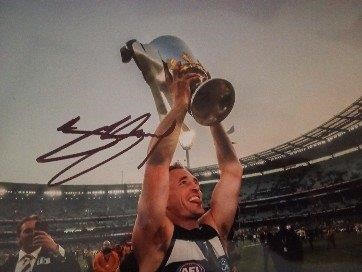 JOEL SELWOOD SIGNED AFL PREMIERSHIP PHOTO